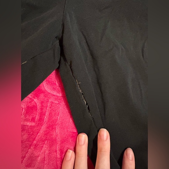 READ DESC - Victoria’s Secret PINK Leopard Fold Over Yoga Pants – very Flawed - Picture 9 of 16
